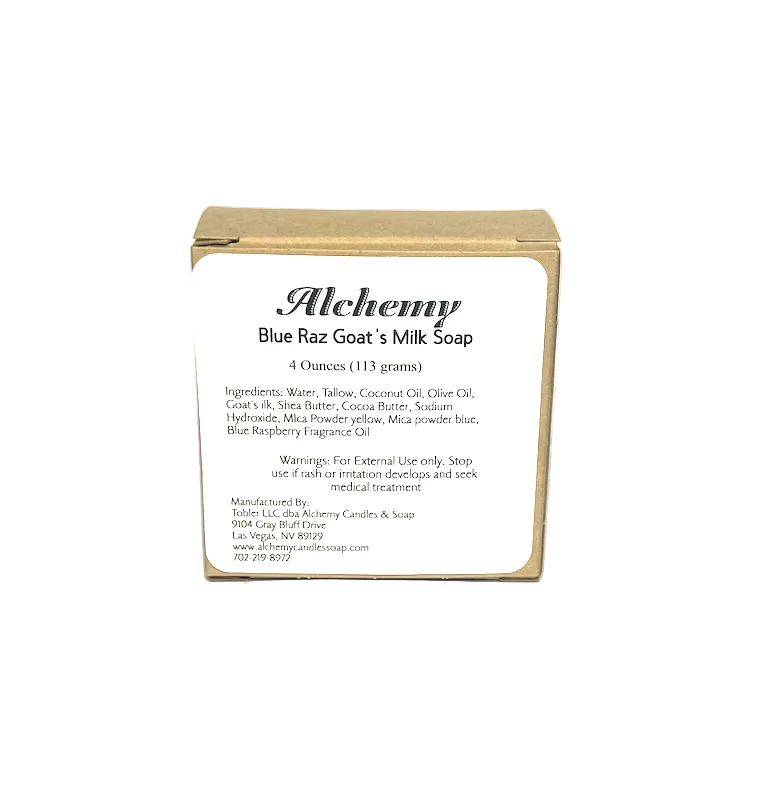 Blue Raz Goat's Milk Soap