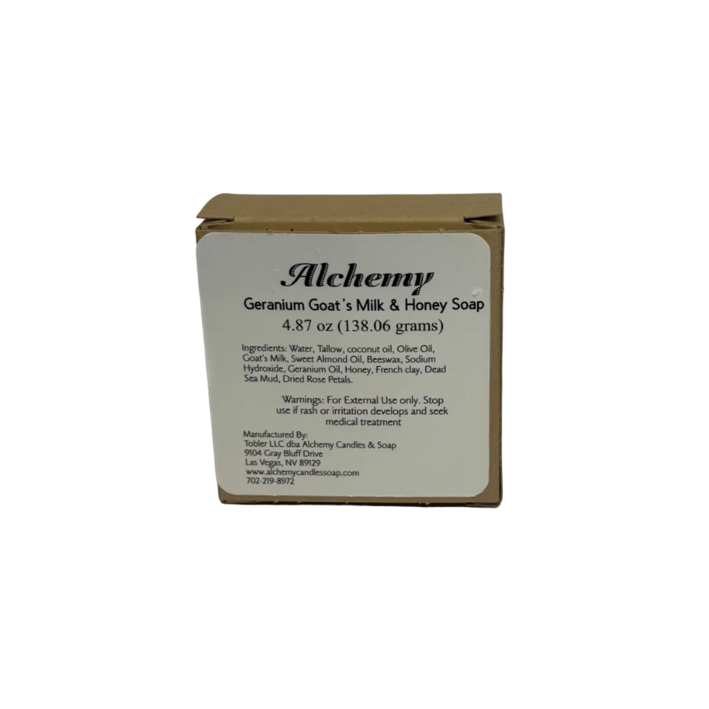 Goat's Milk & Honey Geranium Soap