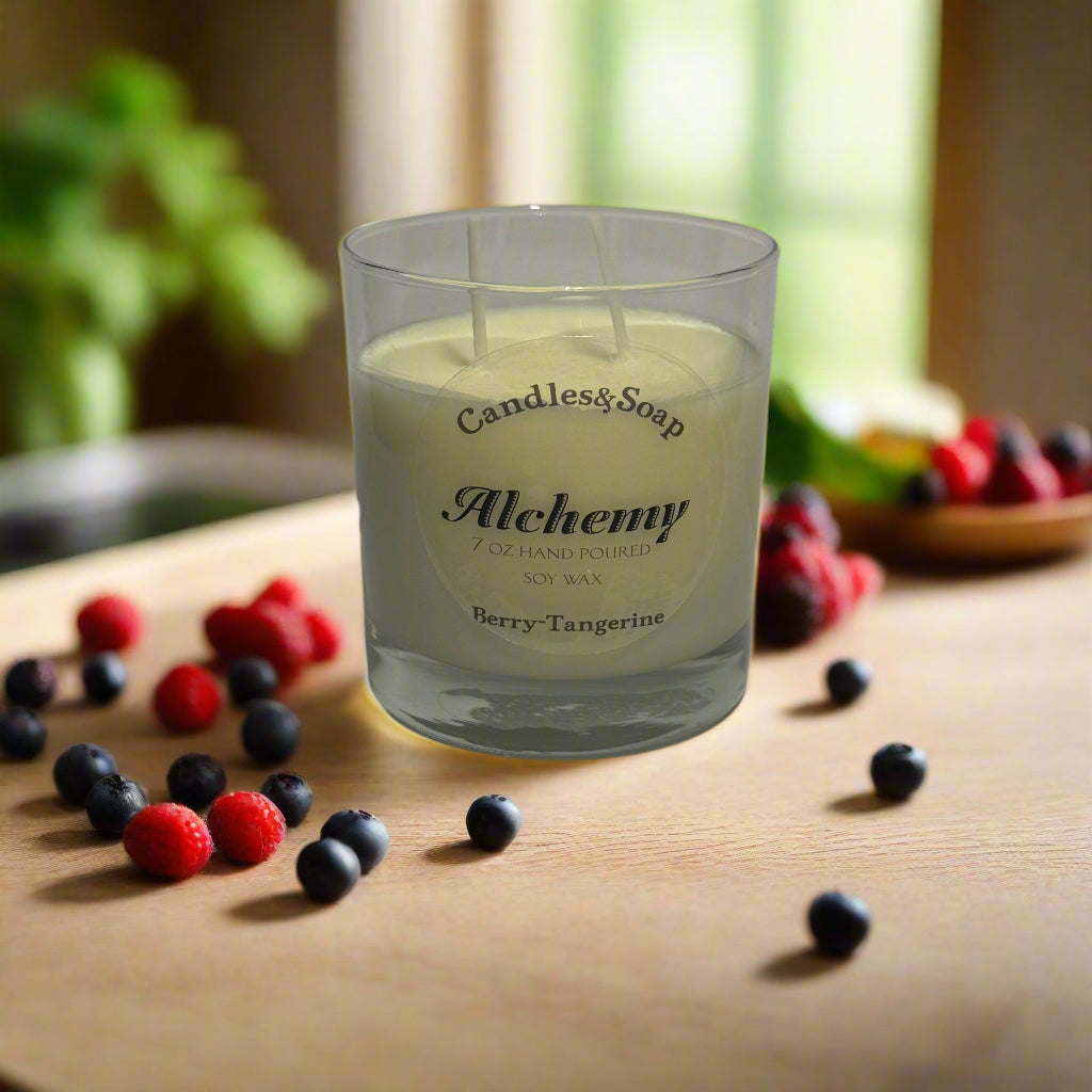 Berry-Tangerine Soy Wax Candle