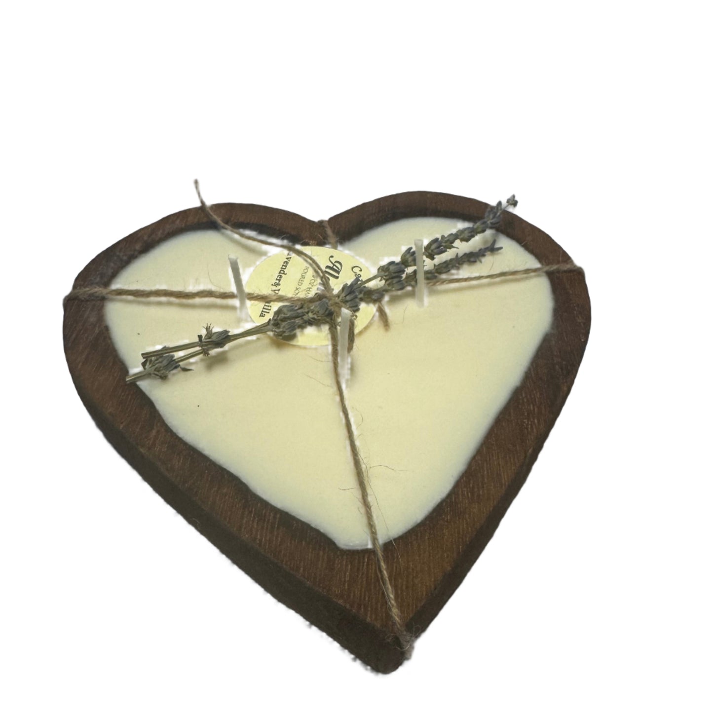 Heart Dough Bowl Lavender & Vanilla Candle