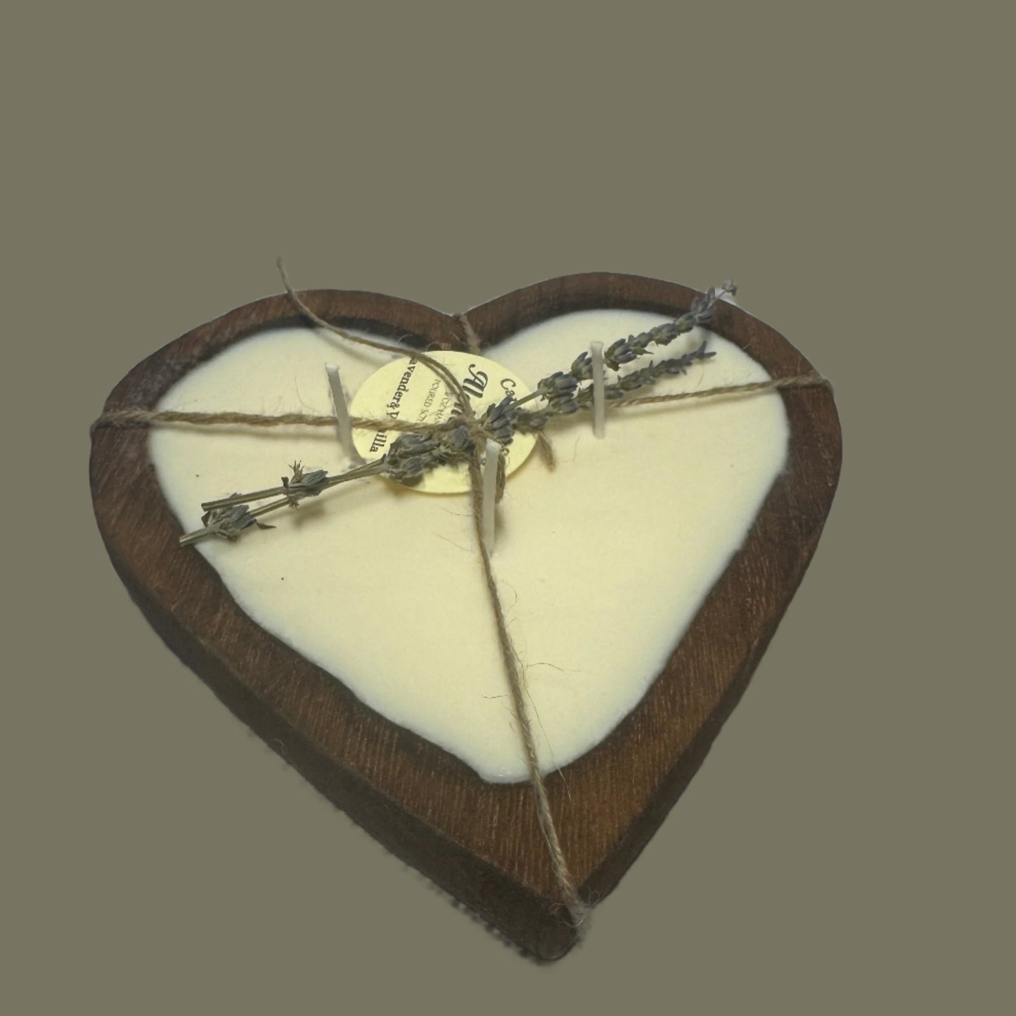 Heart Dough Bowl Lavender & Vanilla Candle