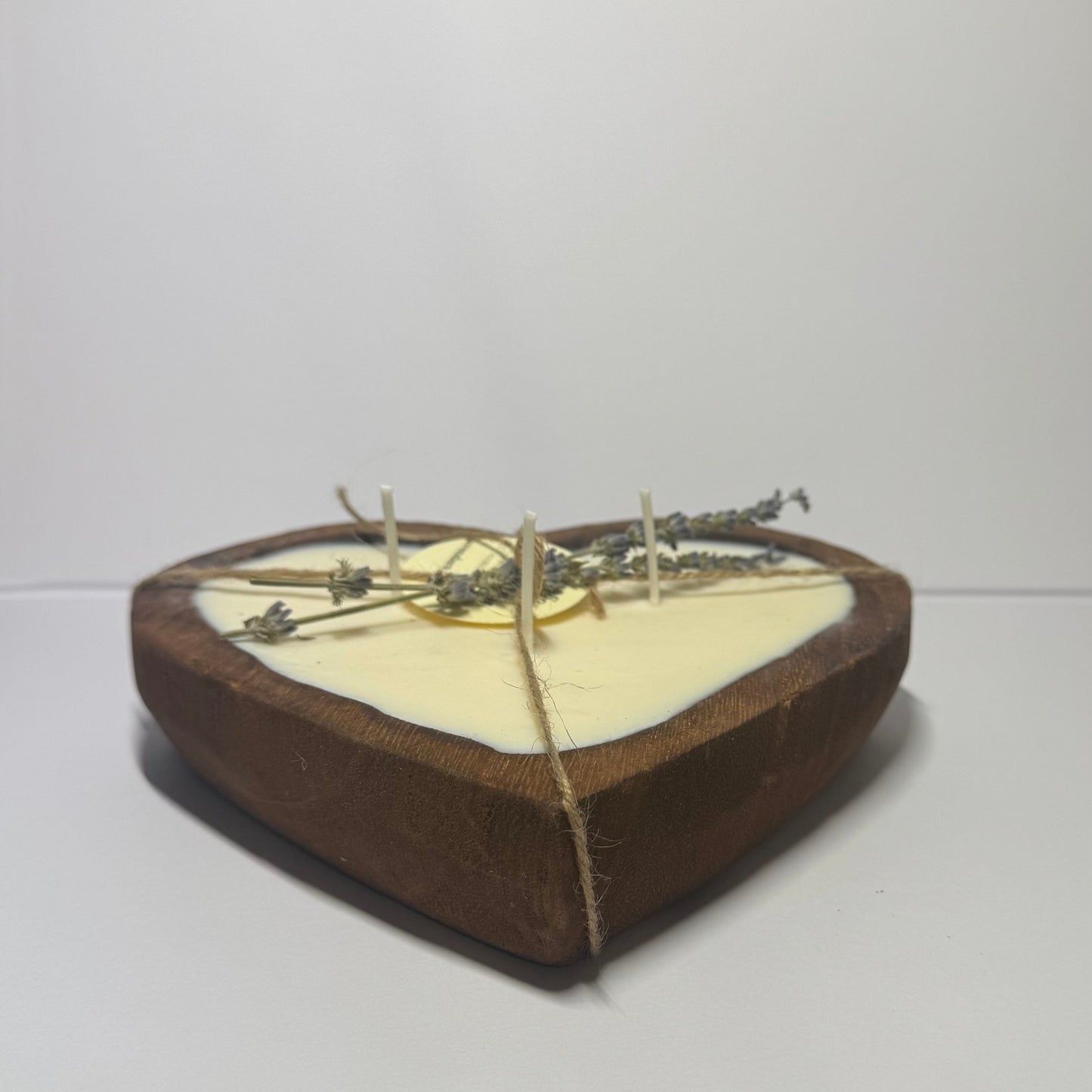 Heart Dough Bowl Lavender & Vanilla Candle