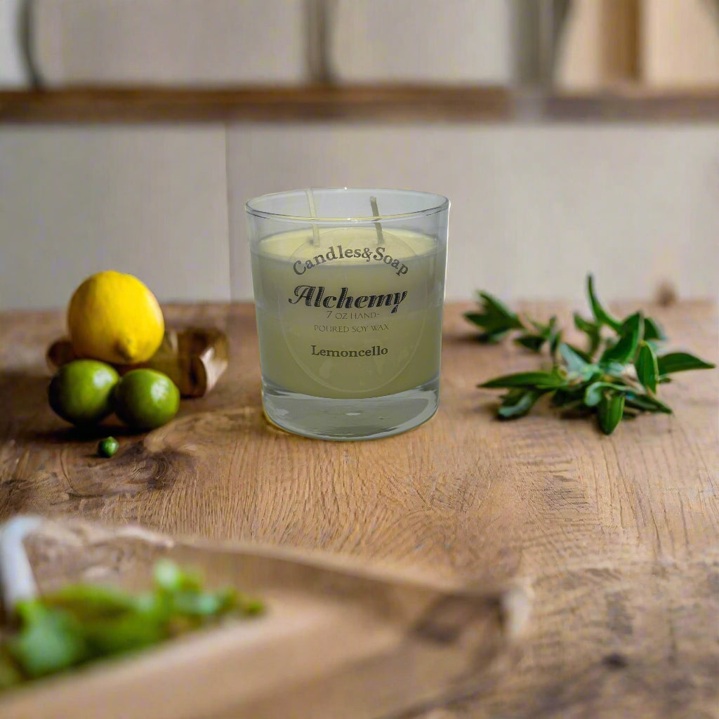 Lemoncello Scented Soy Wax Candle