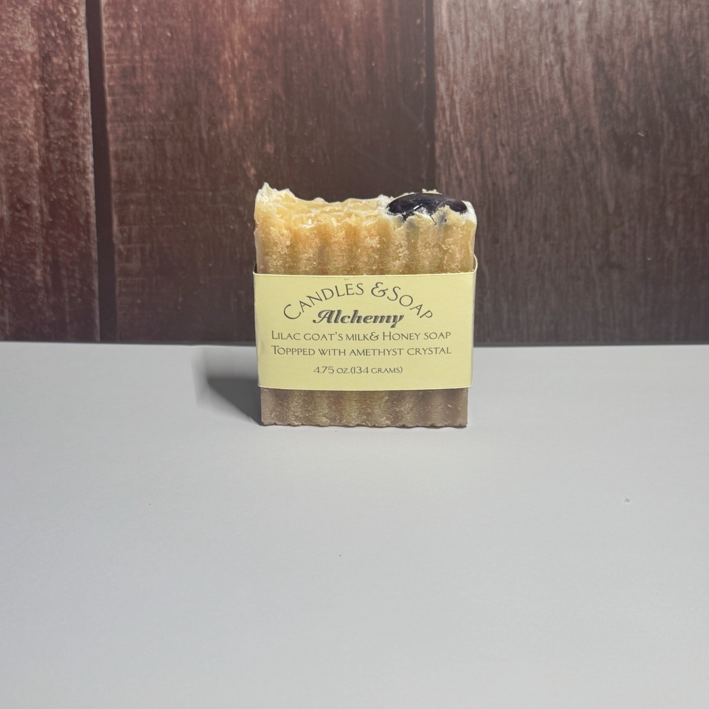 Lilac Goat's Milk Soap with Amethyst