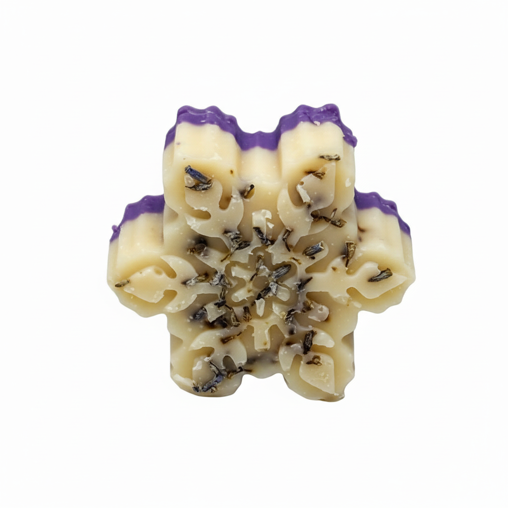 Lavender & Vanilla  Snowflake Soap