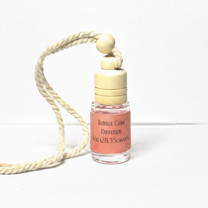 Bubble gum diffuser with a rope on a white background
