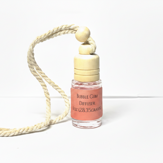 Bubble gum diffuser with a rope on a white background