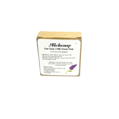 Lilac Goat's Milk Soap with Amethyst