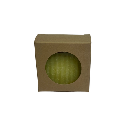 soap bar in a beige box on a white background