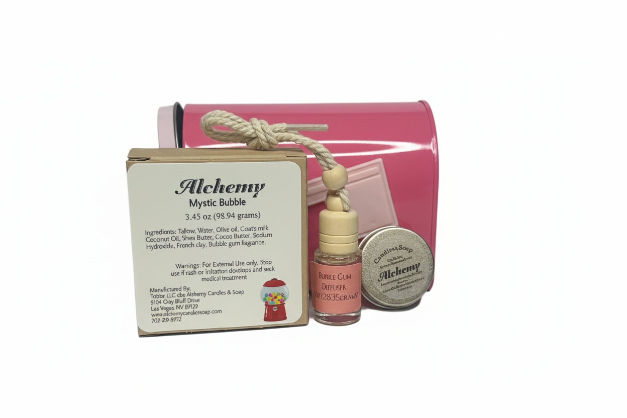 Alchemy Mystic Bubble product with packaging on a white background