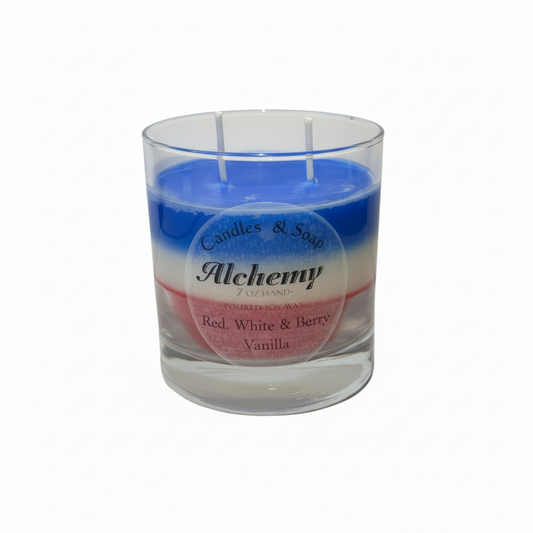Red, White & Berry Vanilla Soy Wax Candle